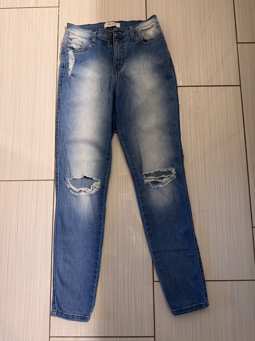 Women's high waisted Distressed Skinny Jeans Size 26/ juniors 5